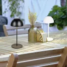 Trio R55601131 Ortiz 20x9cm, 150lm, 3000K, akkumulátoros, érintőkapcsolós, fényerőszabályzós, IP44 asztali lámpa