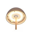 Trio R55601165 Ortiz 20x9cm, 150lm, 3000K, akkumulátoros, érintőkapcsolós, fényerőszabályzós, IP44 asztali lámpa