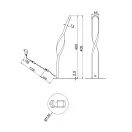 Trio R55791166 Ginko 1020lm, 3000K, 13x40,5cm, vezetékes kapcsolós asztali lámpa lámpa
