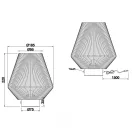 Trio R55991126 Lira 22x18,5cm, 140lm, 3000K, akkumulátors, érintőkapcsolós, fényerőszabályzós asztali lámpa