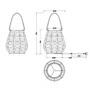 Trio R56221036 Jean 1xE27, 29x32,5, vezetékes kapcsolós asztali lámpa