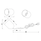 Trio R56311032 Nara fém, 1xE27 éjjeli lámpa