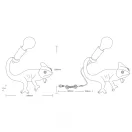 Trio R56581002 Crawly 1xE14 asztali lámpa