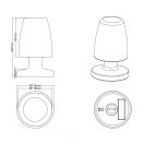 Trio R57051101 Dora kültéri asztali lámpa