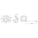Trio R57731106 Shelly 17,5x14,5cm, 1W színváltos LED, dekorációs lámpa