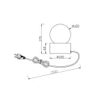 Trio R59051032 Countess asztali lámpa