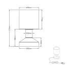 Trio R59521007 Gral éjjeli lámpa