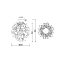 Trio R60461001 Leavy mennyezeti lámpa