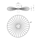 Trio R61451031 Chapeau mennyezeti lámpa