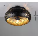 Trio R61574080 Bidar 3xE27, távirányítós, DC, 3 sebességes ventilátoros lámpa