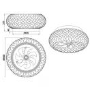 Trio R61574080 Bidar 3xE27, távirányítós, DC, 3 sebességes ventilátoros lámpa
