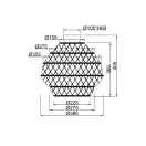 Trio R61681036 Hive 1xE27, 38,5x40,5cm mennyezeti lámpa