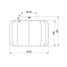 Trio R61971001 Madeline 1xE27, 25x19cm mennyezeti lámpa