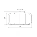 Trio R61971901 Madeline 1xE27, 40x22,5cm mennyezeti lámpa