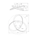 Trio R62101131 Meo mennyezeti lámpa