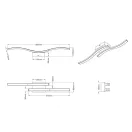 Trio R62472407 Route mennyezeti lámpa