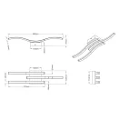 Trio R62473407 Route mennyezeti lámpa