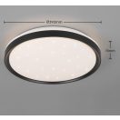 Trio R63581132 Solit távirányítós, színváltós, fényerőszabályzós, 1800lm, 2700-6500K mennyezeti lámpa