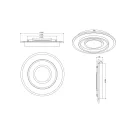 Trio R64303131 Jora mennyezeti lámpa