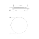 Trio R64631101 Umbria 1600lm, 4000K, 28x6,5cm mennyezeti lámpa