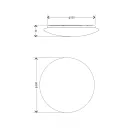 Trio R64631901 Umbria 3200lm, 4000K, 38x7cm mennyezeti lámpa