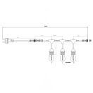 Trio R74771132 Chain 6,5m hosszú, 10xE27, IP44 dekorációs lámpa