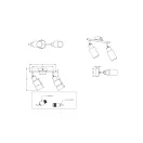 Trio R80012007 Mars spot lámpa