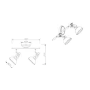 Trio R80152032 Gina spot lámpa