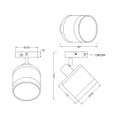 Trio R81551741 Davos spot lámpa