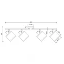 Trio R81854036 Aimee 4xE14, 87,5,x13cm spot lámpa