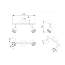 Trio R82122131 Toulouse spot lámpa