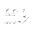 Trio R82132106 Tours spot lámpa