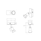 Trio R82941107 Nimes spot lámpa