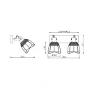 Trio R86232032 Jerome 2xE27, 33x20,7cm spot lámpa