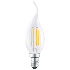   UltraTech 3,8W 4000K 470Lumen E14 láng gyertya forma Filament LED fényforrás