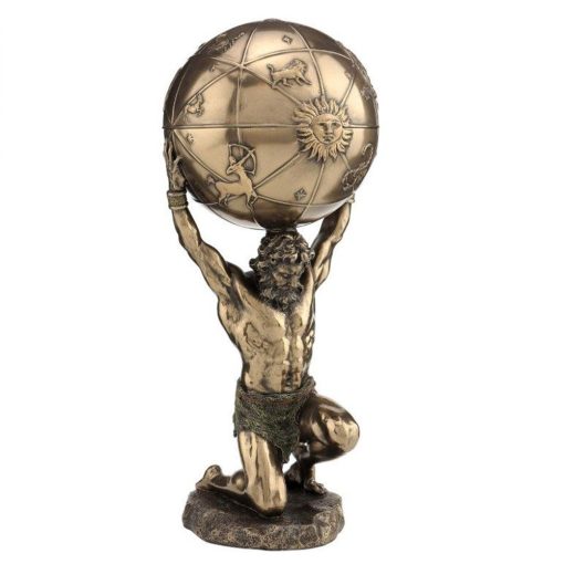 Veronese Atlasz nyitható földgömbbel szobor