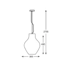 Zuma Line P19066A-D38 Bresso függeszték