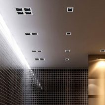 Mennyezetbe építhető lámpa